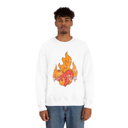 Girl Gang on Fire Crewneck Sweatshirt