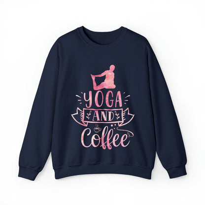 Yoga And Coffee Crewneck Sweatshirt