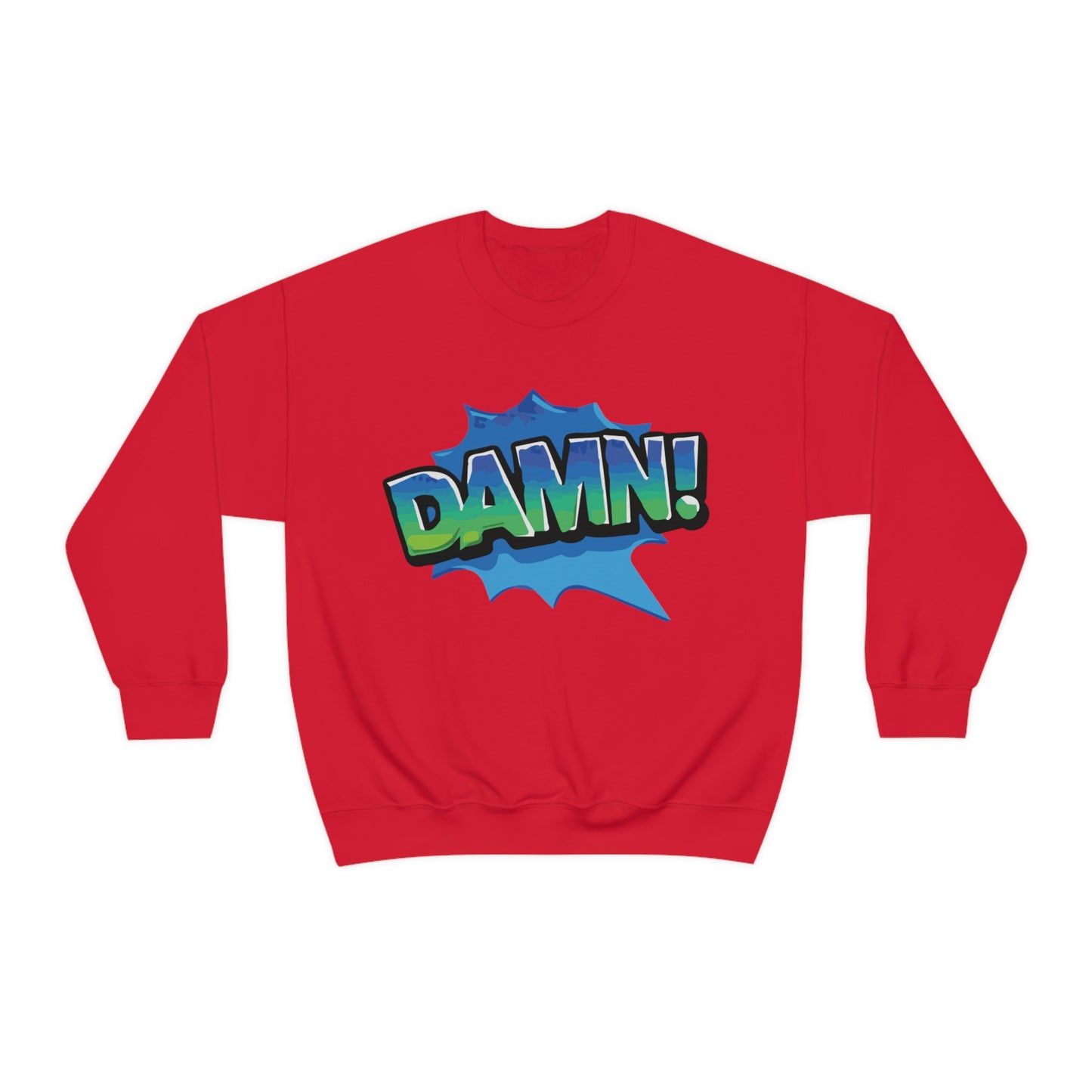 Damn! colorful Crewneck Sweatshirt