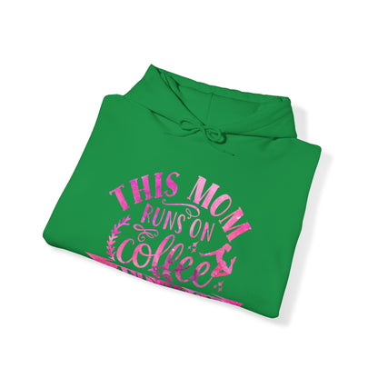 This mom runs on coffee and yoga Hoodie