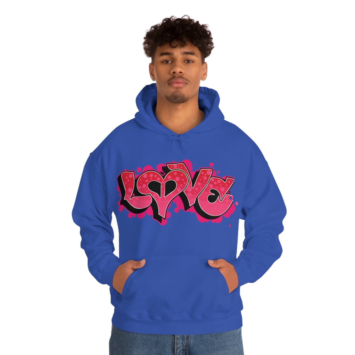 Peace and Love graffiti Hoodie