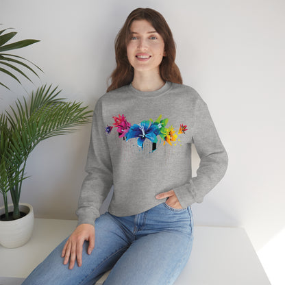 Beautiful colorful flowers Crewneck Sweatshirt