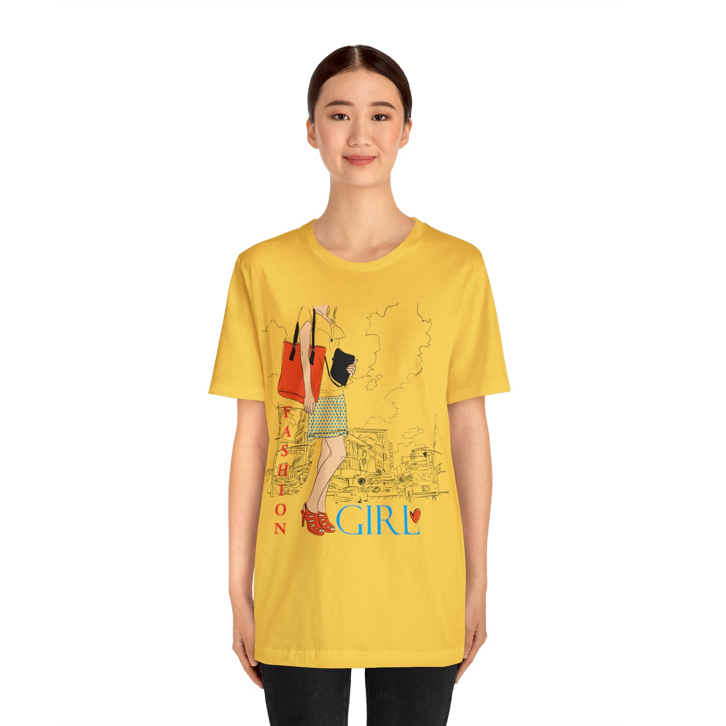 Fashion girl with a bag T-Shirt