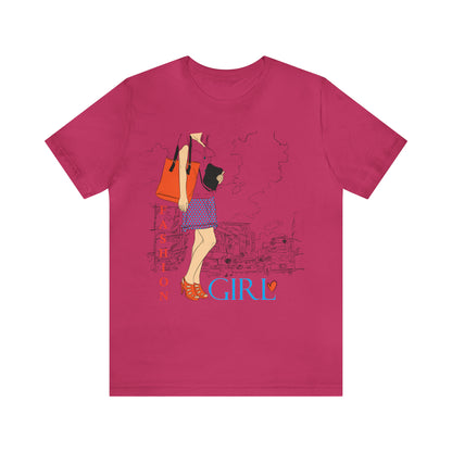 Fashion girl with a bag T-Shirt