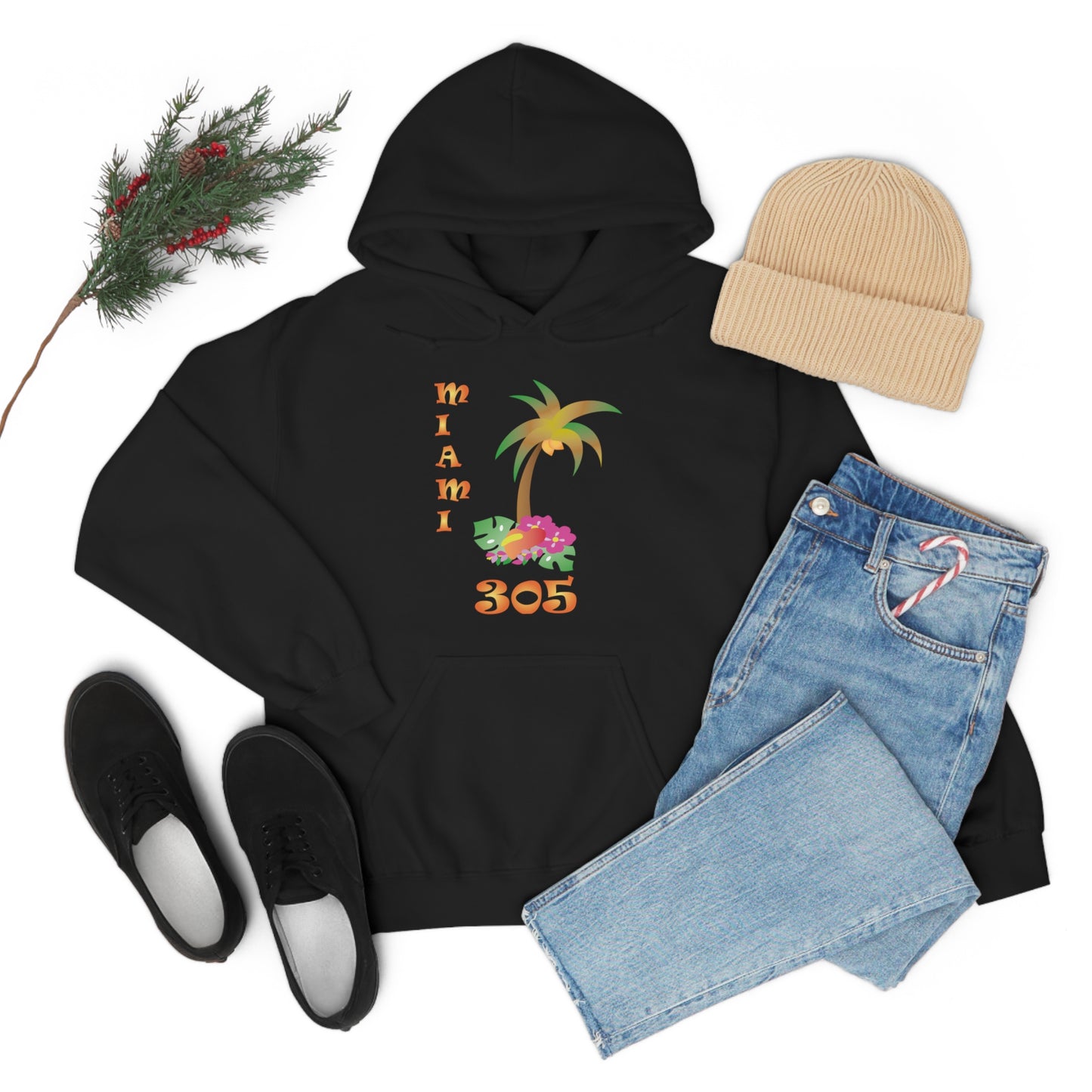 Miami Palm Tree Hoodie