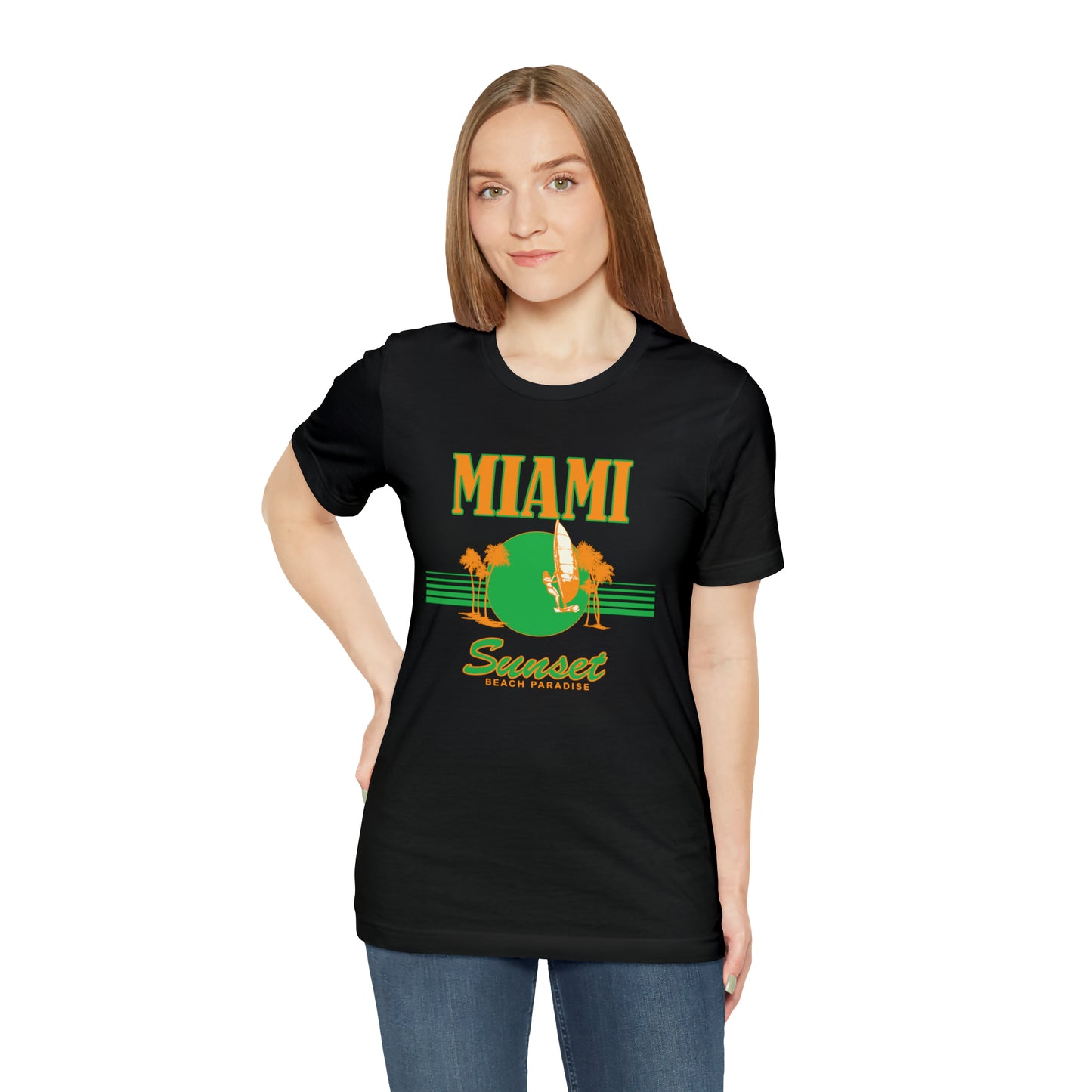 Miami Sunset Beach Paradise T-Shirt