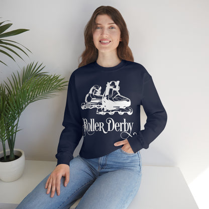 Roller_Derby Crewneck Sweatshirt