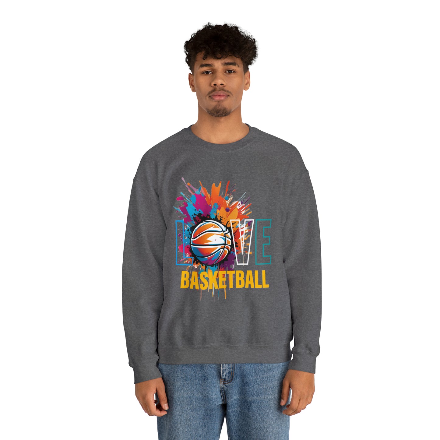 Love basketball Crewneck Sweatshirt