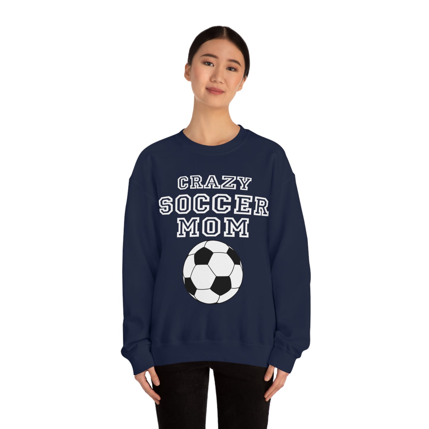 Crazy soccer mom Crewneck Sweatshirt