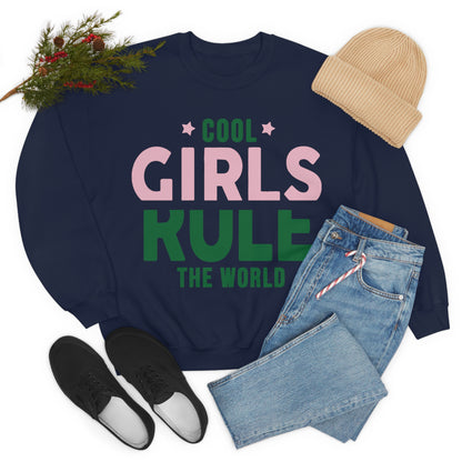 girls rule Crewneck Sweatshirt