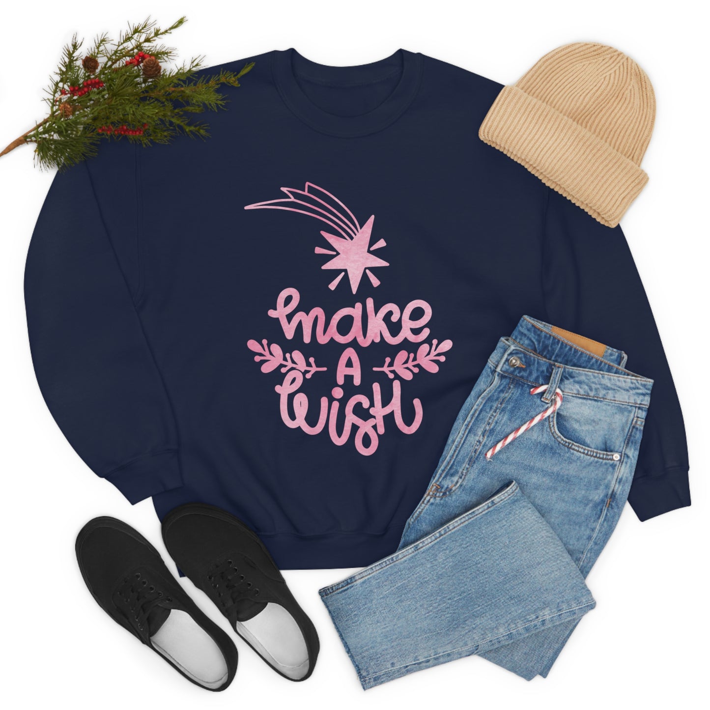 Unicorn make a wish Crewneck Sweatshirt