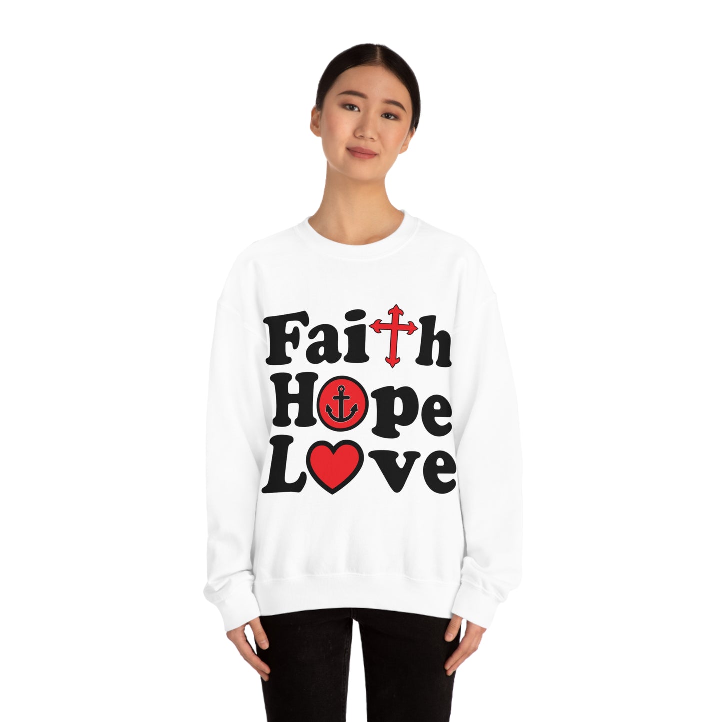 Faith Hope Love Crewneck Sweatshirt