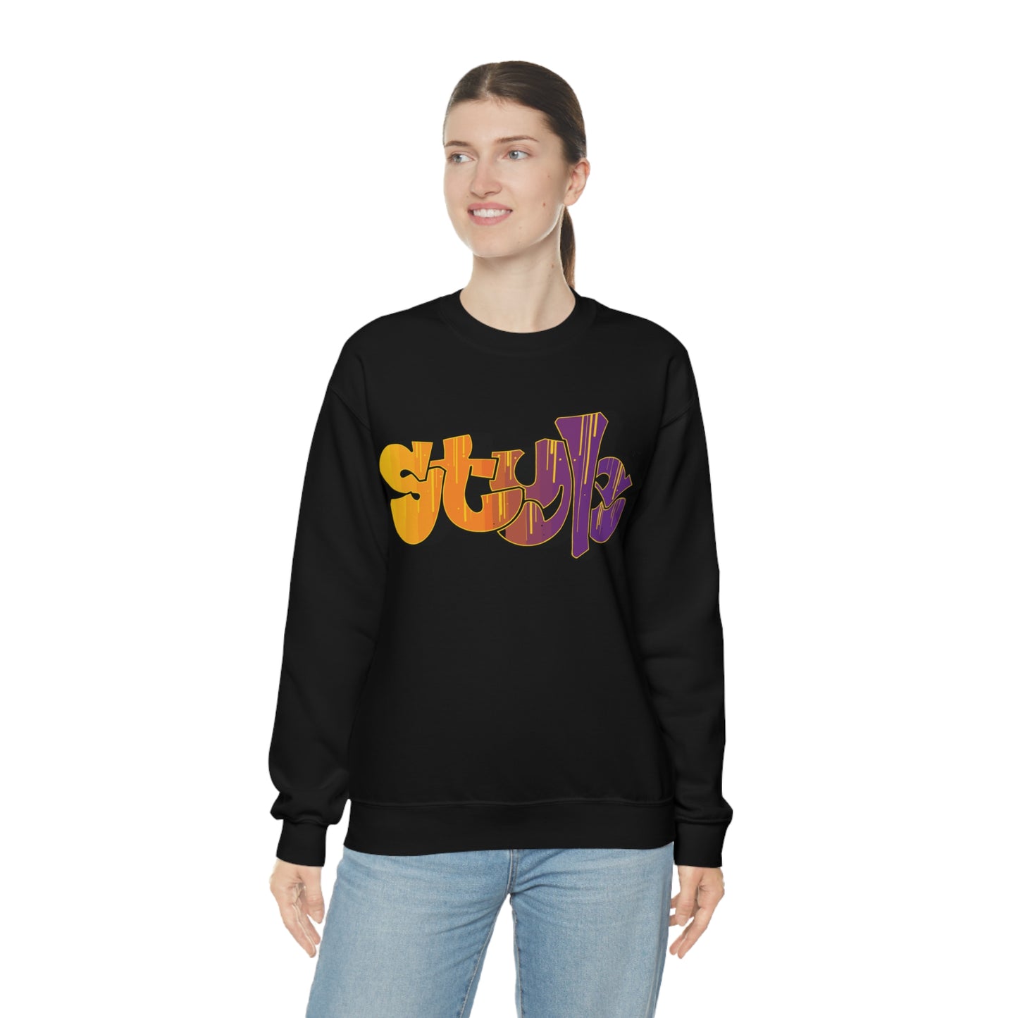 Style colorful graffiti Crewneck Sweatshirt