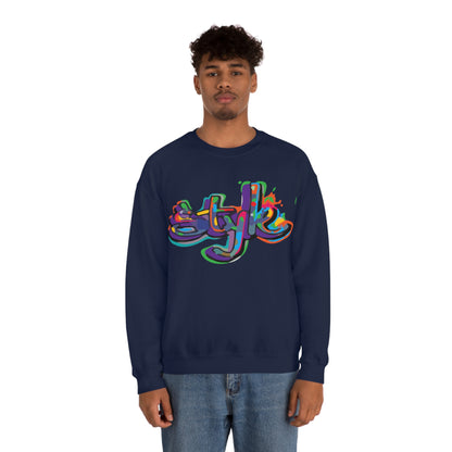 Graffiti style in colors Crewneck Sweatshirt