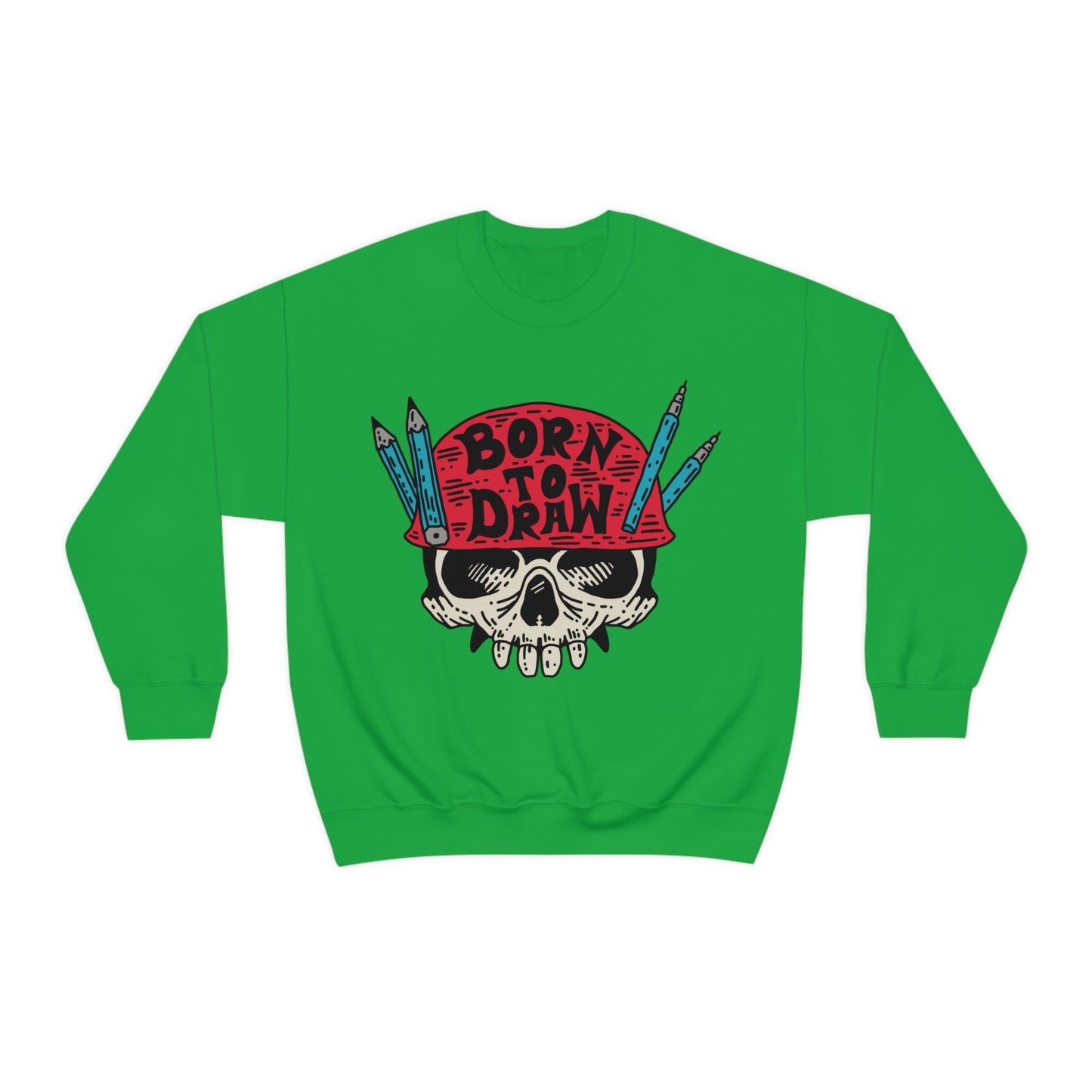 Born to_Draw Crewneck Sweatshirt