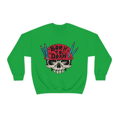 Born to_Draw Crewneck Sweatshirt