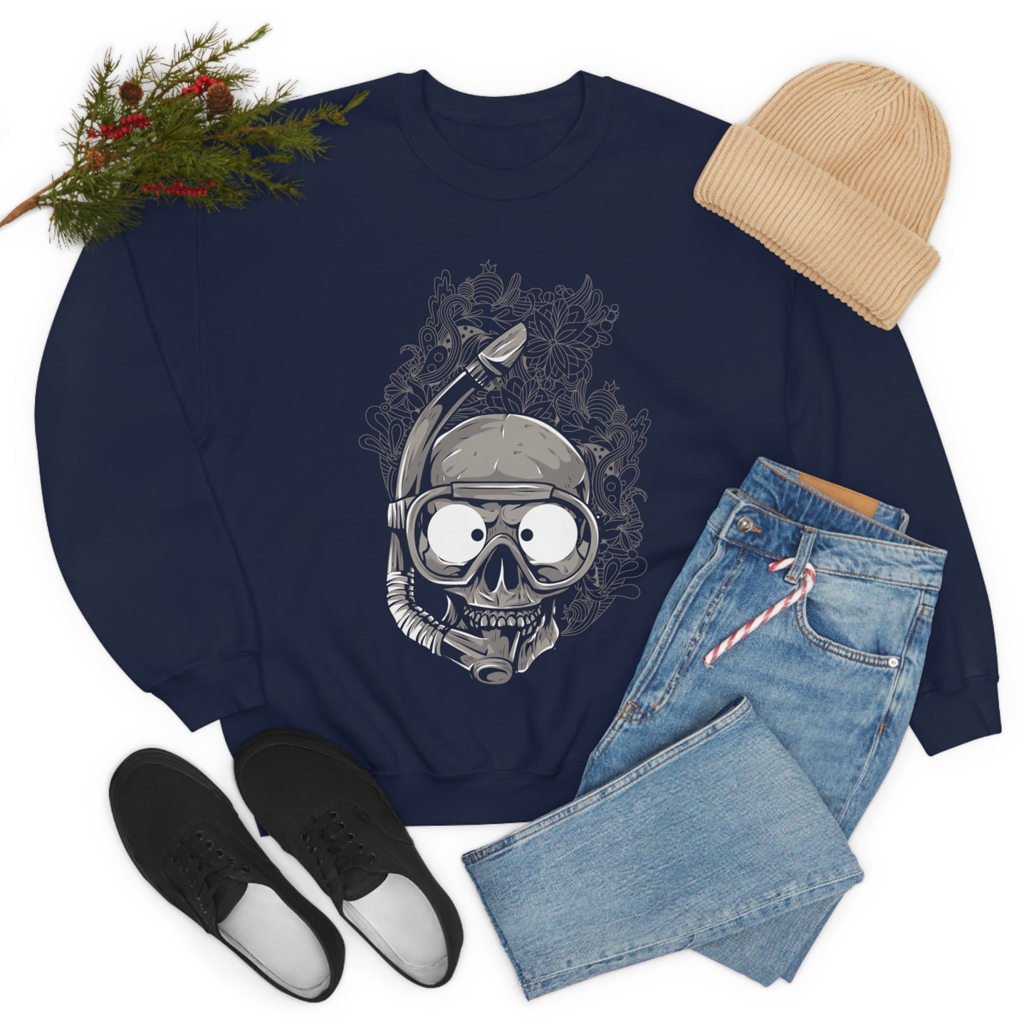 Skull Diver Crewneck Sweatshirt