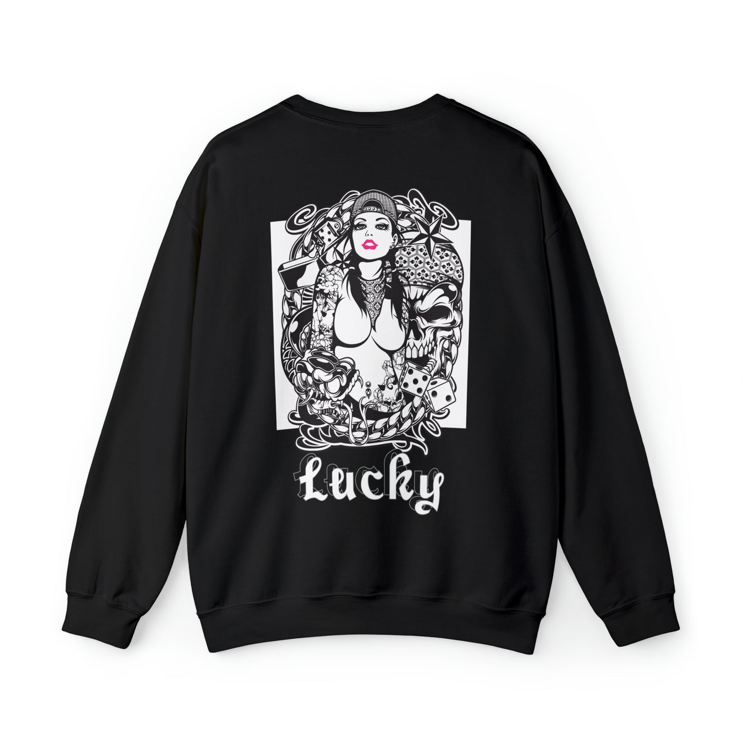 Lucky Front and back Crewneck Sweatshirt