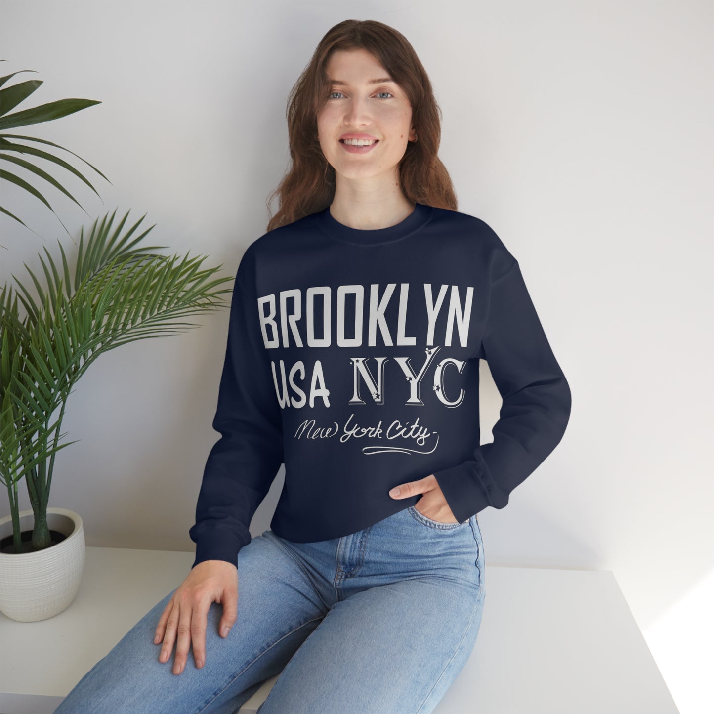 Brooklyn NY USA Crewneck Sweatshirt