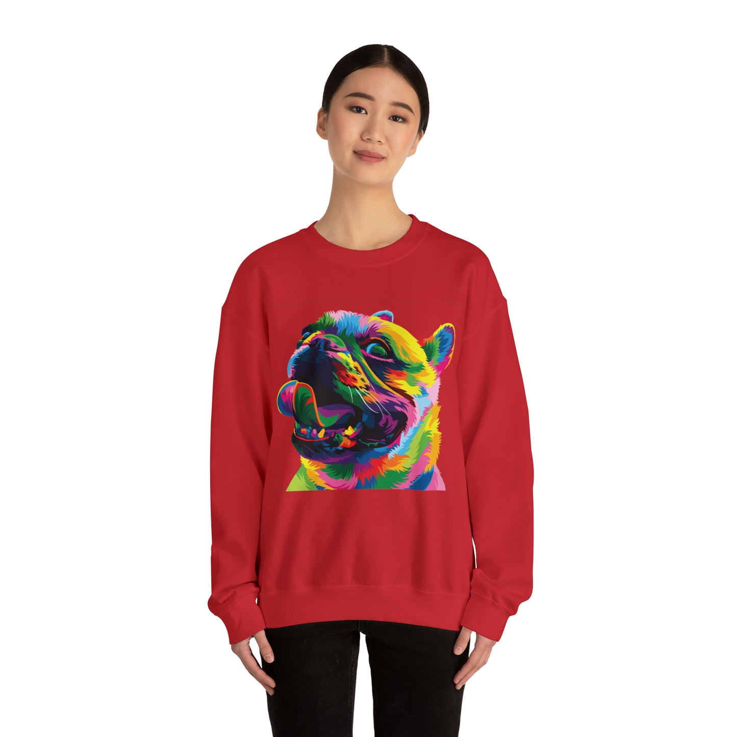 Colorful Dog Crewneck Sweatshirt