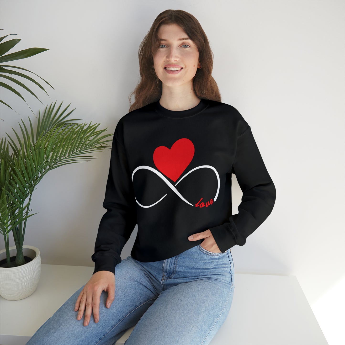 Love Infinity Heart Crewneck Sweatshirt