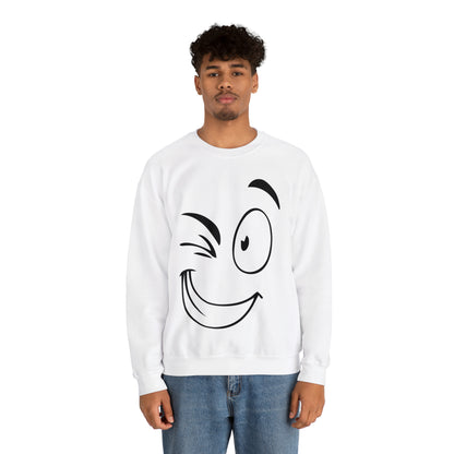 Winked eye face Crewneck Sweatshirt