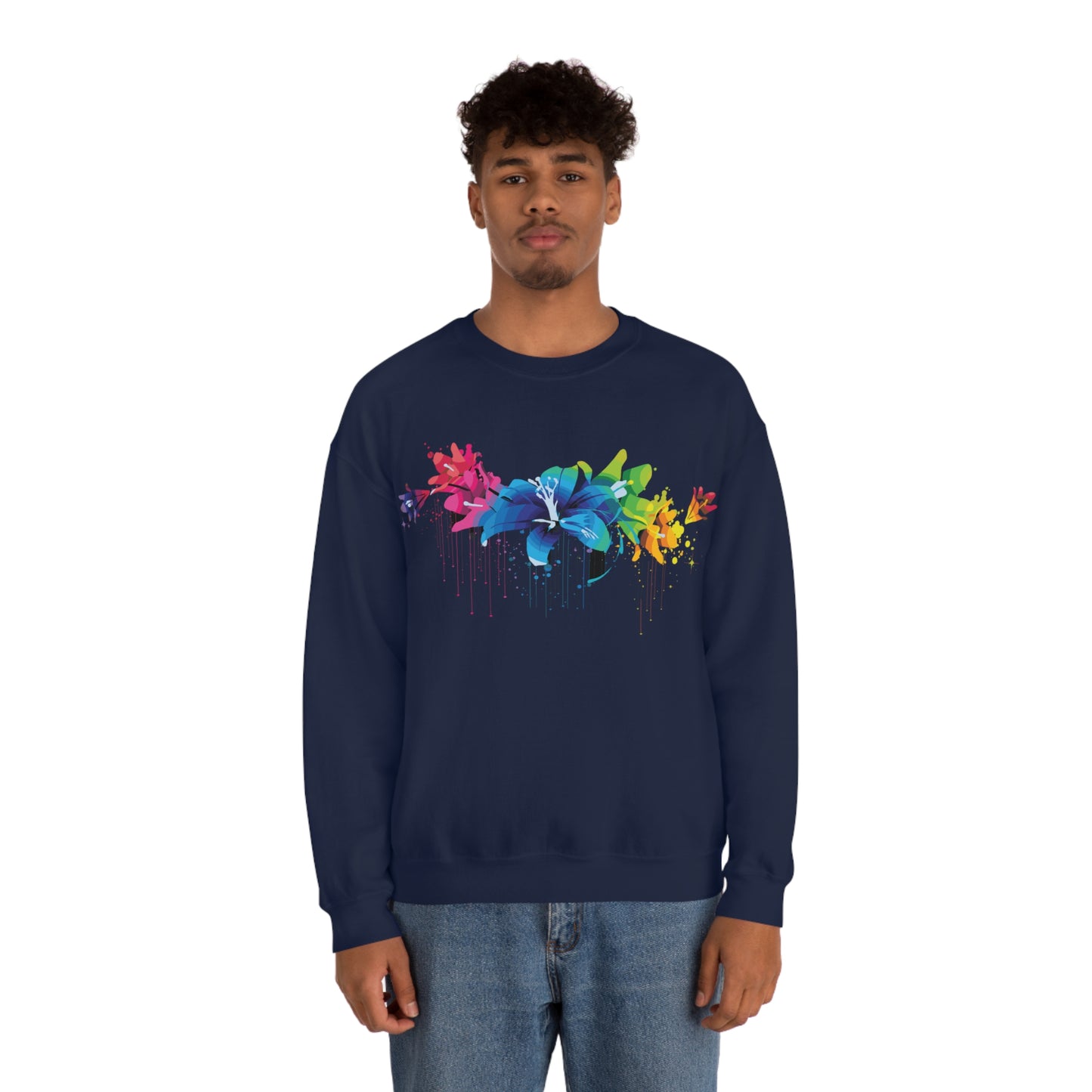 Beautiful colorful flowers Crewneck Sweatshirt