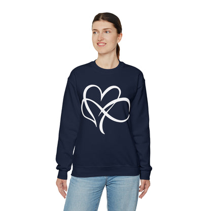 Infinity with heart tee Crewneck Sweatshirt