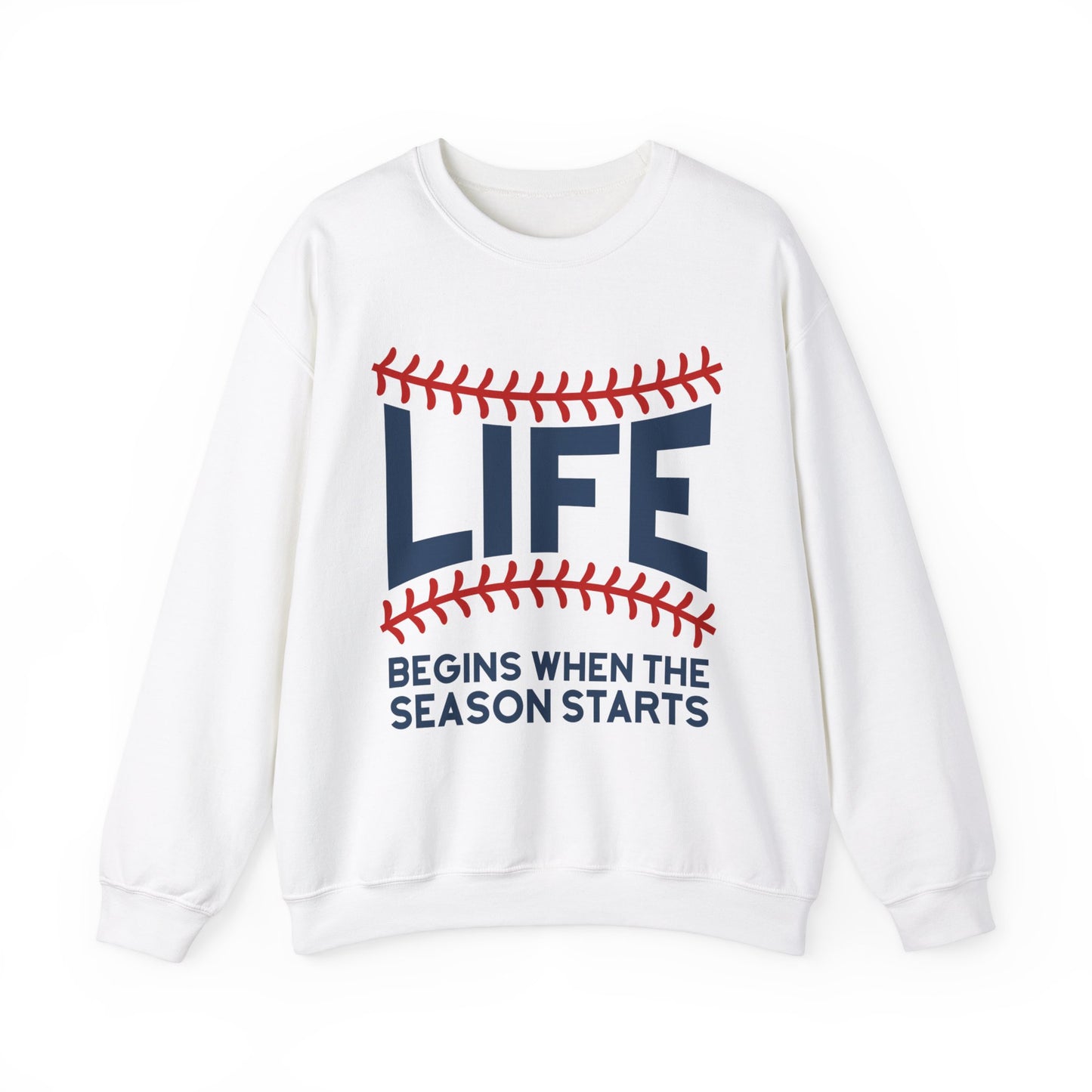 Life Begins When Season Starts Crewneck Sweatshirt