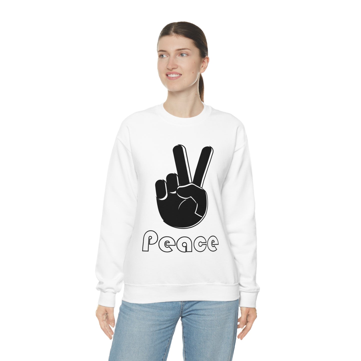 Peace Hand Crewneck Sweatshirt