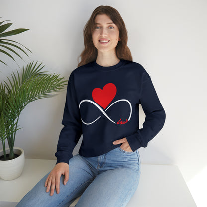 Love Infinity Heart Crewneck Sweatshirt