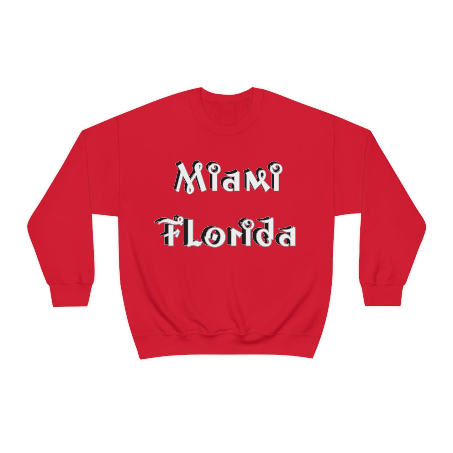 Miami Florida Graffiti Crewneck Sweatshirt