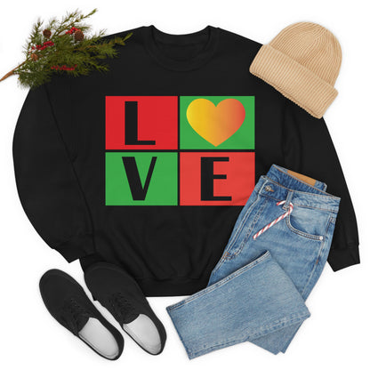 Love Squares Crewneck Sweatshirt