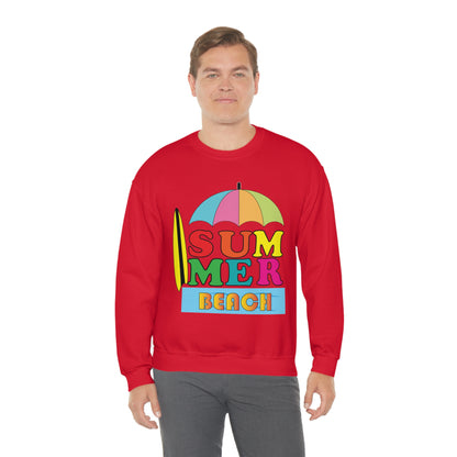 Summer Beach Crewneck Sweatshirt