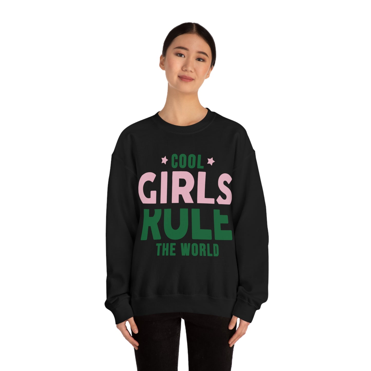 girls rule Crewneck Sweatshirt