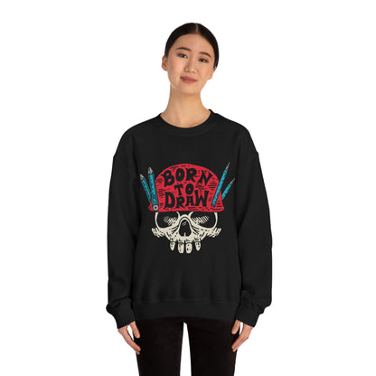 Born to_Draw Crewneck Sweatshirt