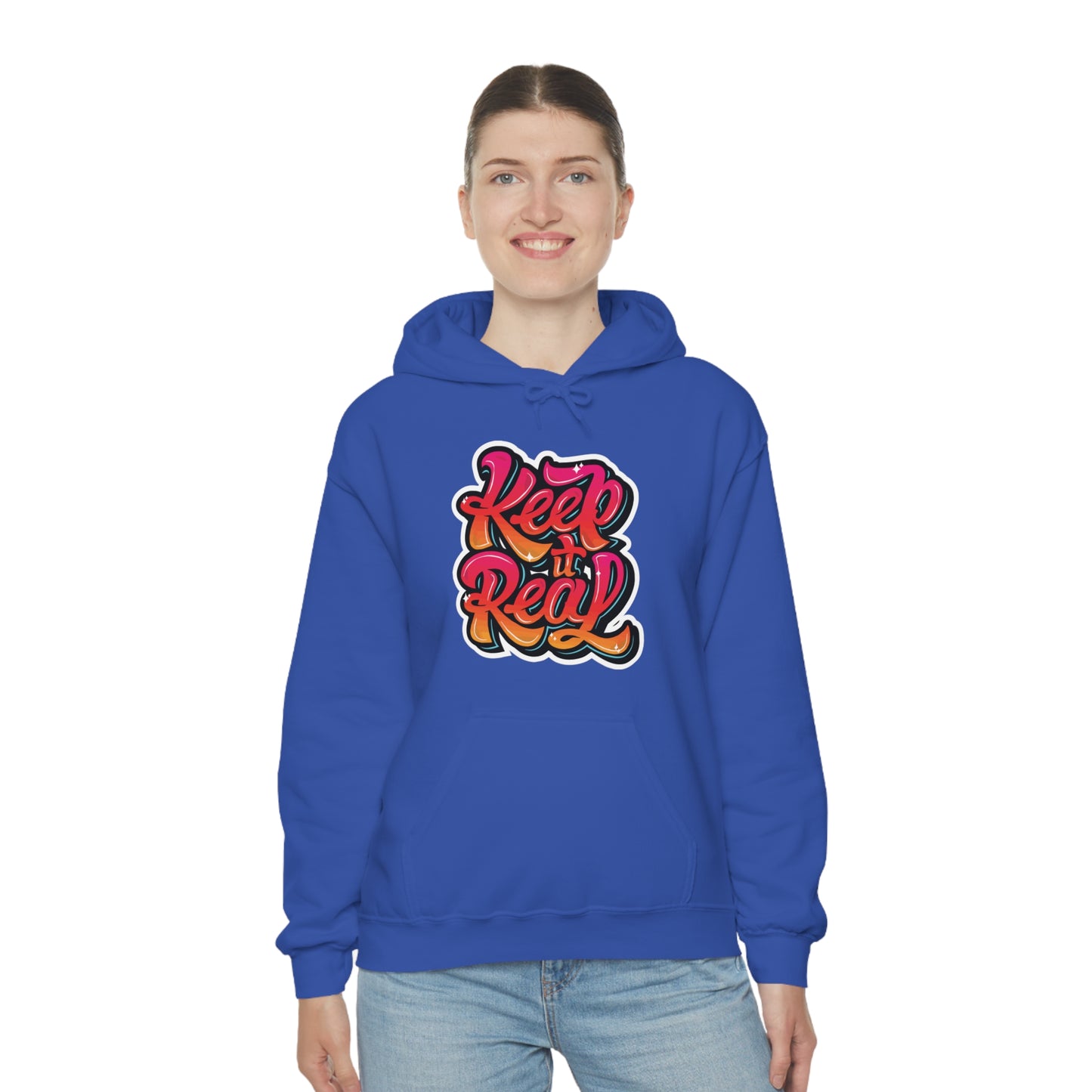 Keep it real colorful graffiti logo Hoodie