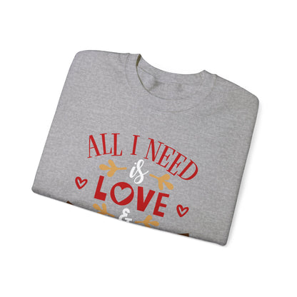 All-I-Need-is-Love-&-Chocolate Crewneck Sweatshirt