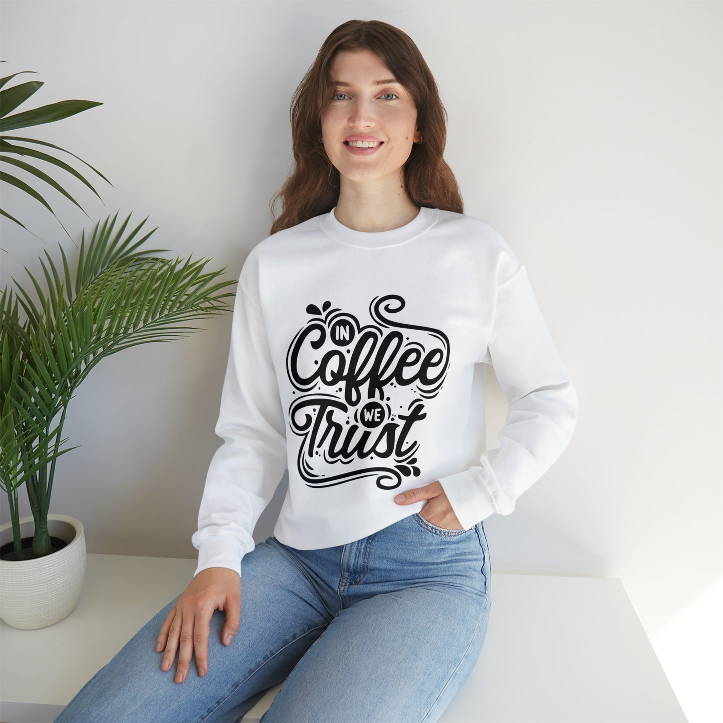 In coffee we trust Crewneck Sweatshirt