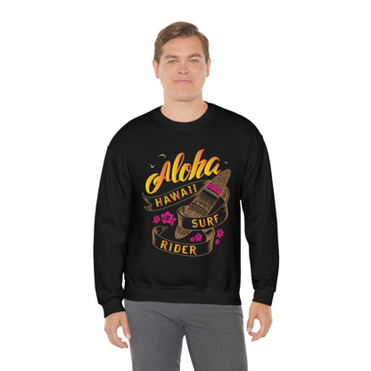 Aloha Hawaii Surf Rider Crewneck Sweatshirt