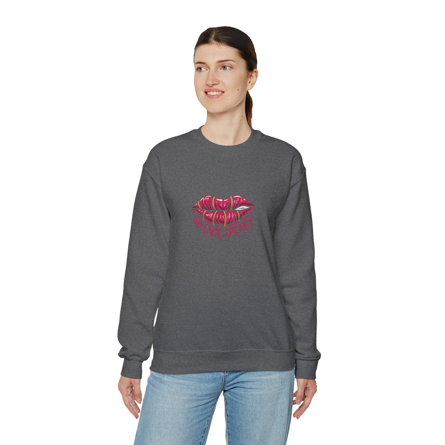 Silence Speaks Crewneck Sweatshirt