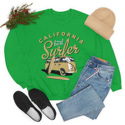 California-Best surfer Crewneck Sweatshirt