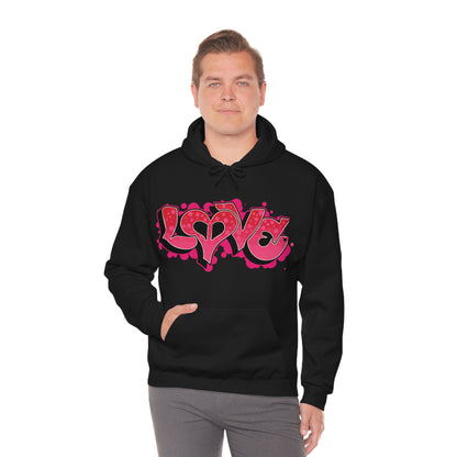 Peace and Love graffiti Hoodie