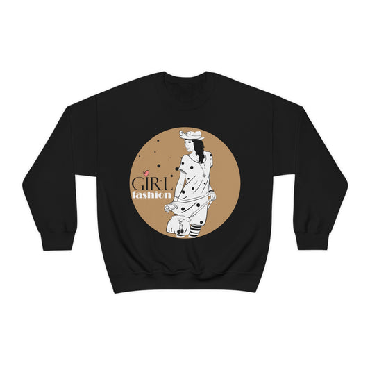 Polka dot Girl fashion Crewneck Sweatshirt