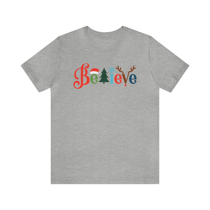 Believe tree Christmas T-Shirt