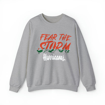 Fear the storm Hurricanes Crewneck Sweatshirt