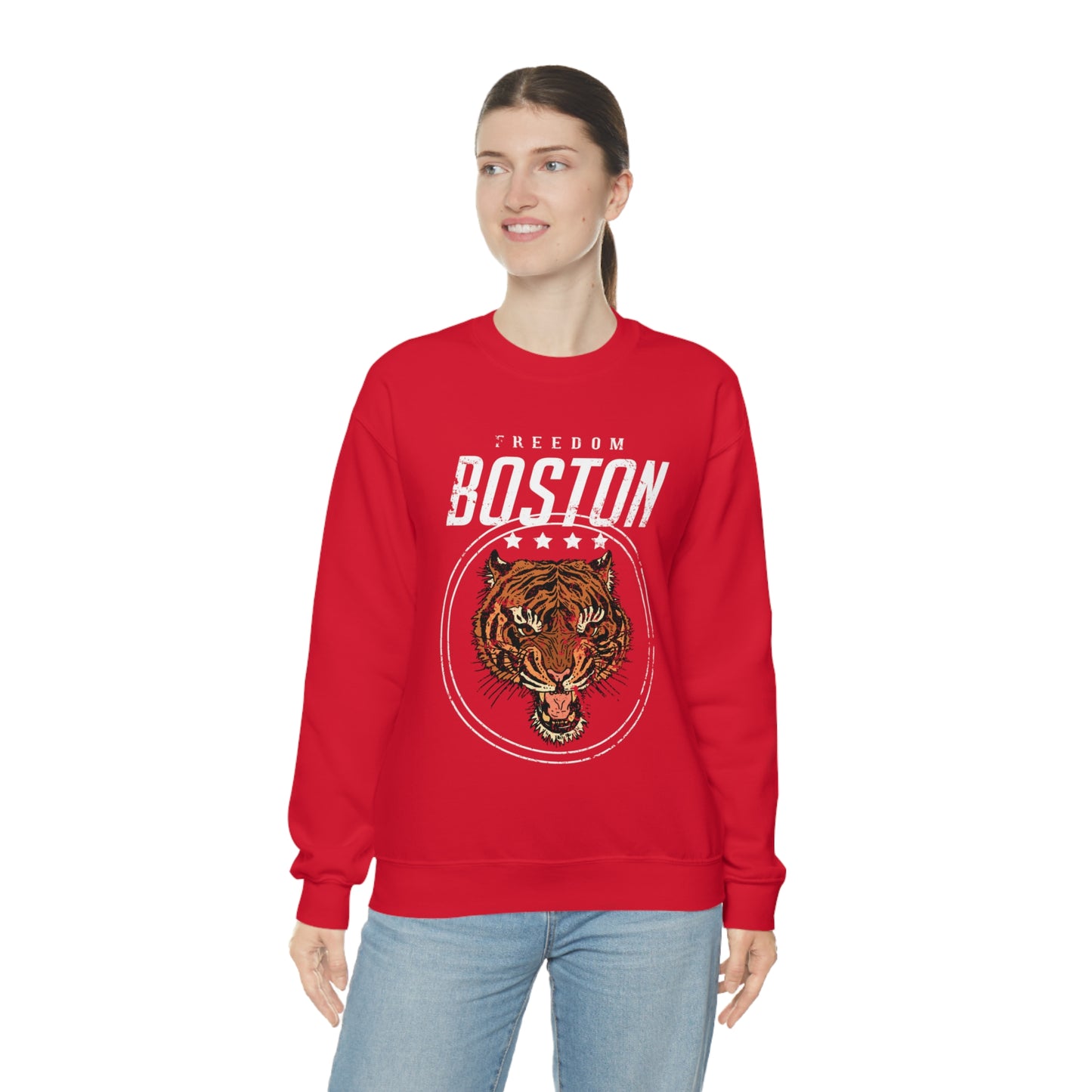 Boston Freedom Tiger Crewneck Sweatshirt