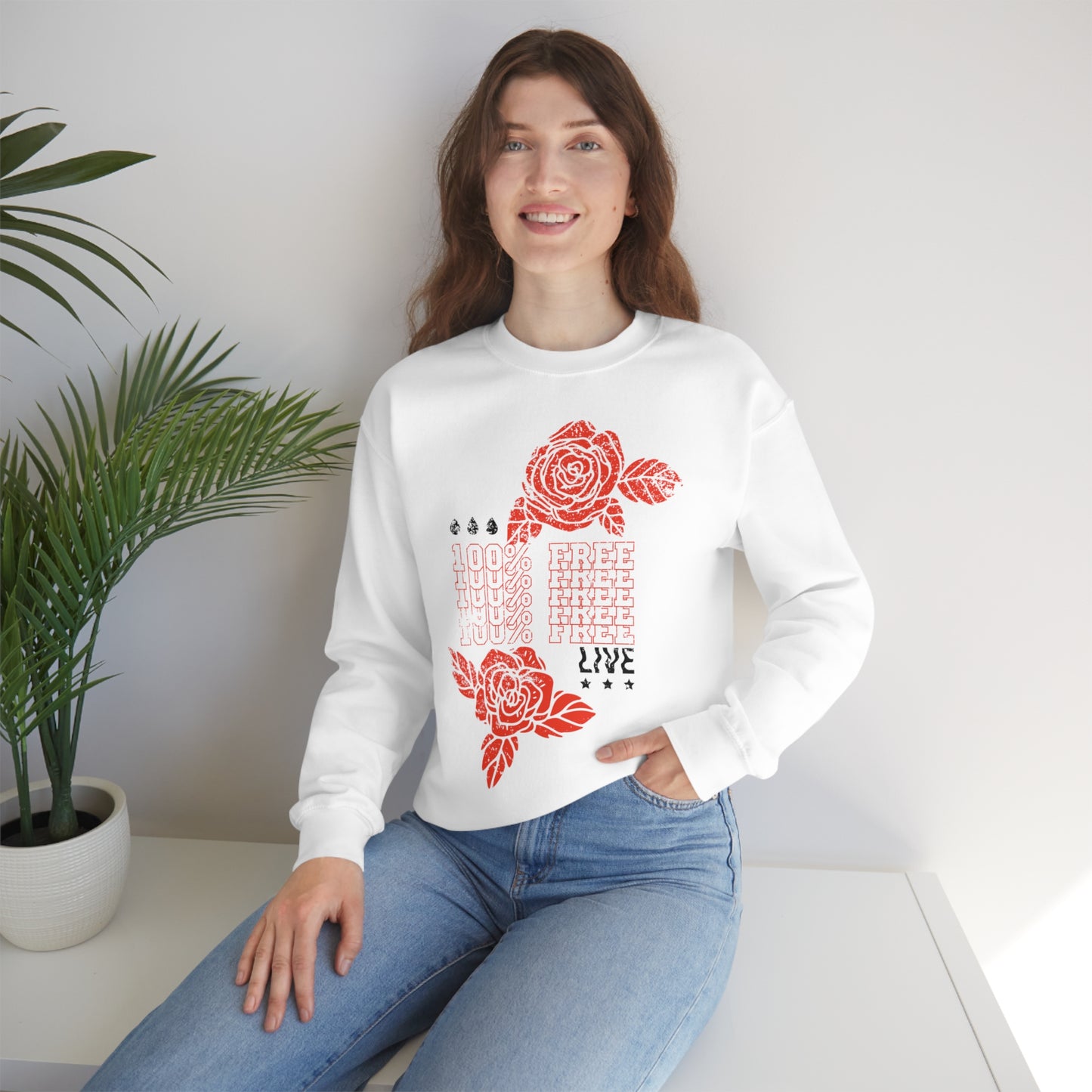 100% Free Crewneck Sweatshirt