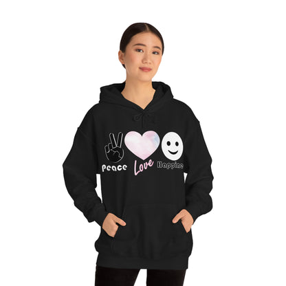 Peace-Love-Happiness Hoodie