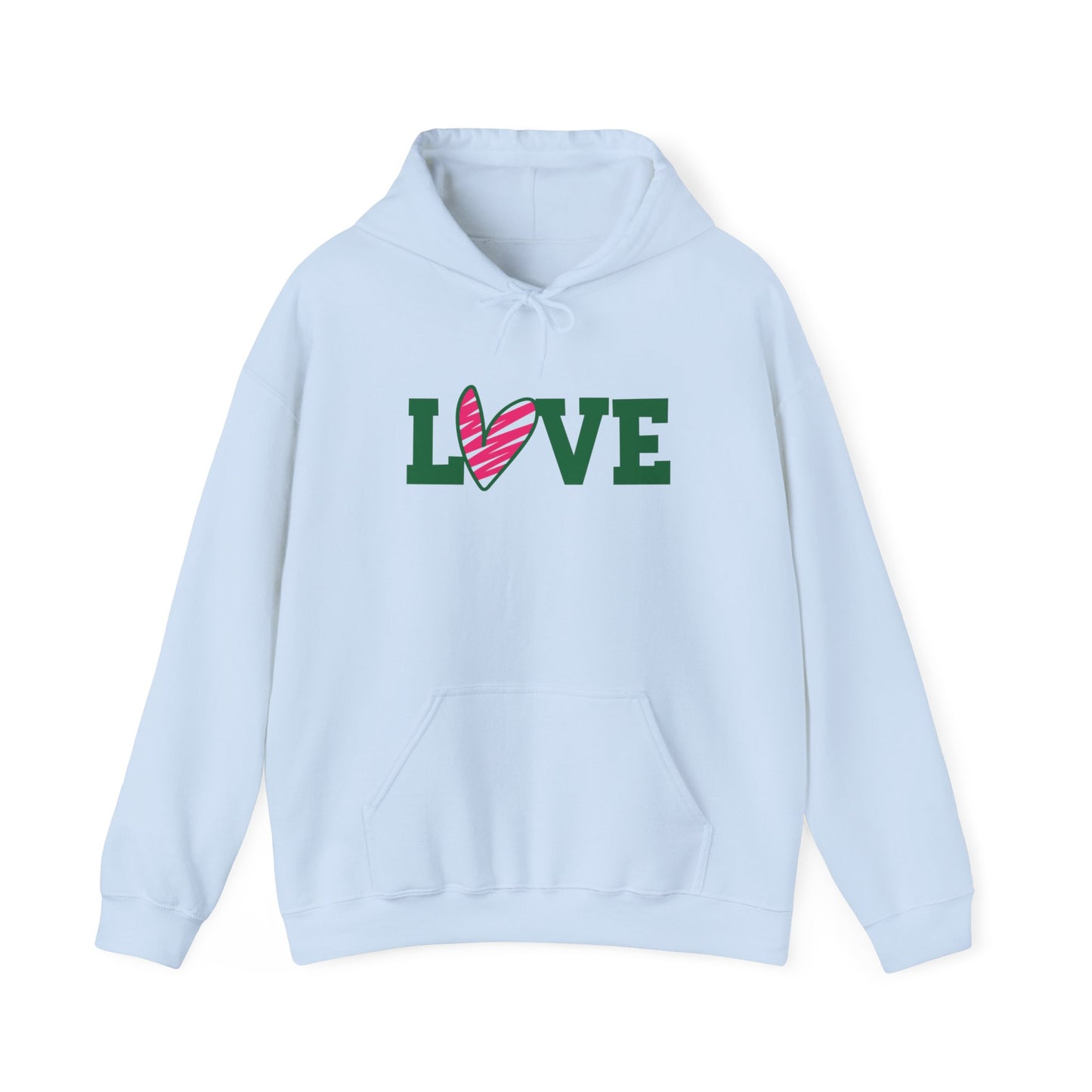 Love stripped heart Hoodie